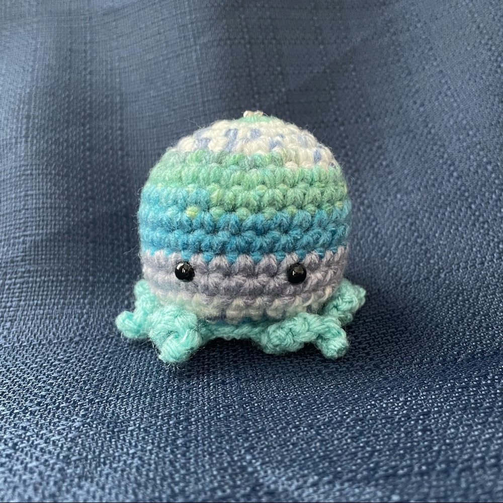 Crochet Octopus Keychain